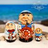Matryoshka "Vladivostok Sailor" 3 dolls