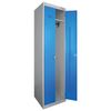 Metal cabinet for clothes "SHREK-22-530", two-section, 1850x530x500 mm, collapsible