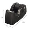 BRAUBERG / Dispenser for adhesive tape benchtop, weighted, medium, black, 11.8x5x5 cm