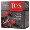 TESS / Tea "Forest Dream" black with raspberries and blueberries, 20 pyramids, 1.8 g each