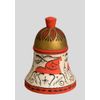 Беломорские узоры / Salt shaker wooden "Mezenskaya Rospis" height 8.5 cm