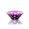 Гусевской Хрустальный завод / Crystal vase for fruit "Carmen" drawing "Dolce Vita" purple