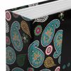 Photo album BRAUBERG on 304 photos 10x15 cm, hard cover, Paisley, black with turquoise