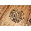 GamesDealer / Backgammon tallado "2 escudo de armas" 60, nogal, Haleyan