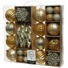 Kaemingk / Set di addobbi per l'albero di Natale Glory Brilliance 50 pz oro, 4-15 cm, plastica