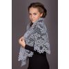 Снежинка / Snowflake / Women's lace drape with a pattern of trefoil