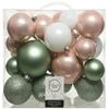 Kaemingk / Set di palline di plastica Cosmo Elven Trills, 6-10 cm, 26 pz
