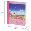 Photo album BRAUBERG 20 magnetic sheets, 23х28 see "Marvelous meadow", pink