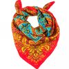 Золотая Хохлома / Natural silk scarf "Gems"
