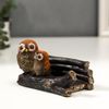 Сималенд / Souvenir polystone card holder "Owlets on a log"