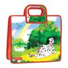 Sac plastique BRAUBERG, assorti "Rally, Chaton, Chiens" 1 compartiment, avec fermeture éclair, 34x30x13 cm