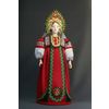 Потешный промысел / Porcelain souvenir doll "Festive girlish folk costume"