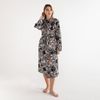 Этель / Women's leopard dressing gown, size 54-56, waffle 200g / m2, 100% hl