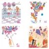 Альт / Notizbuch A5, 48 Bl., Halterung, Käfig, Folie, Hybridlack, "HOLIDAY. CATS" / 10 Stk.