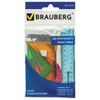 Set drawing small BRAUBERG "Crystal" (ruler 15 cm, 2 triangles, protractor), colored
