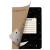 BRAUBERG / Notebook 40 l. checkered cover CRAFT, beige paper 70 g / m2, stitching, А5 (147х210 mm), SPACE TRAVELER / 10 pcs.