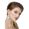 Lace earrings "Liubava" blue
