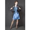 Снежинка / Snowflake / Women's dress "Social party" on the straps of the adjacent silhouette