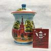 Веселый фарфор / Porcelaine gaie / Sucrier en porcelaine "Kremlin Moscou", auteur Ogorodnikova O.