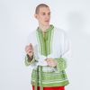 Тканые узоры / Green unisex shirt "Clear Falcon"