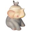 HILLTOP / Tea "Ceylon Morning" black leaf 100 g, ceramic tea caddy "ELEPHANT LUXE GRAY"