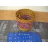 Decorative wicker baskets, set of 3