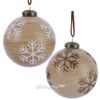 Kaemingk / Set of glass balls Snowflakes Country 8 cm, 12 pcs