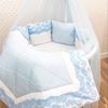 Dreams Store / Set of sides for round crib "Blue lace"