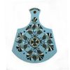 Беломорские узоры / Board kitchen wooden "Shenkurskiy blue painted" 23 cm