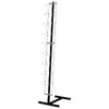 Stand for outdoor advertising material (165х42,5x40 cm), 9 trays A4, mesh, К010, black/chrome
