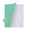 МАЯК / Notebook GREEN cover 12 sheets, narrow line with margins, offset / 20 pcs.
