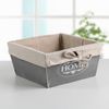 Доляна / Dolana / Storage box Home, 19 × 19 × 9.5 cm, gray