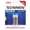 SONNEN / Batteries Alkaline, AAA (LR03, 24A), alkaline, little fingers, blister, KIT 2 pcs.