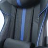 Computer chair BRABIX "GT Carbon GM-120", two pillows, eco-leather, black / blue