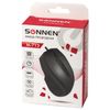 SONNEN / Wired mouse M-713, USB, 1000 dpi, 2 buttons + wheel-button, optical, black