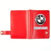 Cover avtodokumentov on the button with pockets "Documents BMW" red