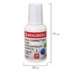 Correction fluid BRAUBERG "Aqua", water-based 20 ml with brush