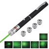 Pointer laser radius of 1000 m, green beam, plus 5 nozzles, black case, clip case