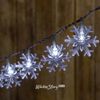Kaemingk / LED garland Snowflakes 4 m, 40 cold white LED lamps, transparent PVC, IP20
