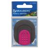 Eraser BRAUBERG "C-Grip", 46х39х12,5mm, black holder assorted, thermoplastic rubber
