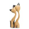 Decor and Gift / Wooden figurine "Long-necked cats" 20 cm