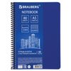BRAUBERG / Notebook A5, 80 yaprak, "Metropolis", plastik spiral, kafes, plastik kapak, MAVİ / 12 adet.