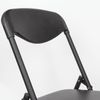 A folding "Jack Black" folding chair, black frame, leather black