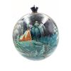 Палех / Christmas tree ball "Snow Maiden" wooden, master Kuzmenko