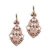 Lace earrings "Matilda" beige