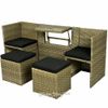 Kaemingk / Balcony furniture set made of artificial rattan Adliswil 110 * 80 * 59 cm for 4 people