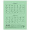 HATBER / Notebook GREEN cover 12 sheets, oblique line with margins, offset / 20 pcs.