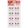 Rhinestones self-adhesive "Butterfly", 25 mm, 8 pieces, on a substrate, TREASURE ISLAND