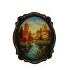 Сувениры из Н.Тагила / Souvenirs from N. Tagil / Tray "Subject painting. Landscape №20", 30x25 cm