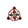 Волховская роспись / Volkhov painting / Brooch with magnetic clasp "Vortex rosette"